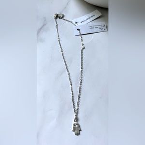 NEW Sarah Mulder hand silver plated necklace